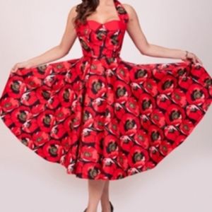 Bettie Page by Tatyana Poppy Seed Circle Dress